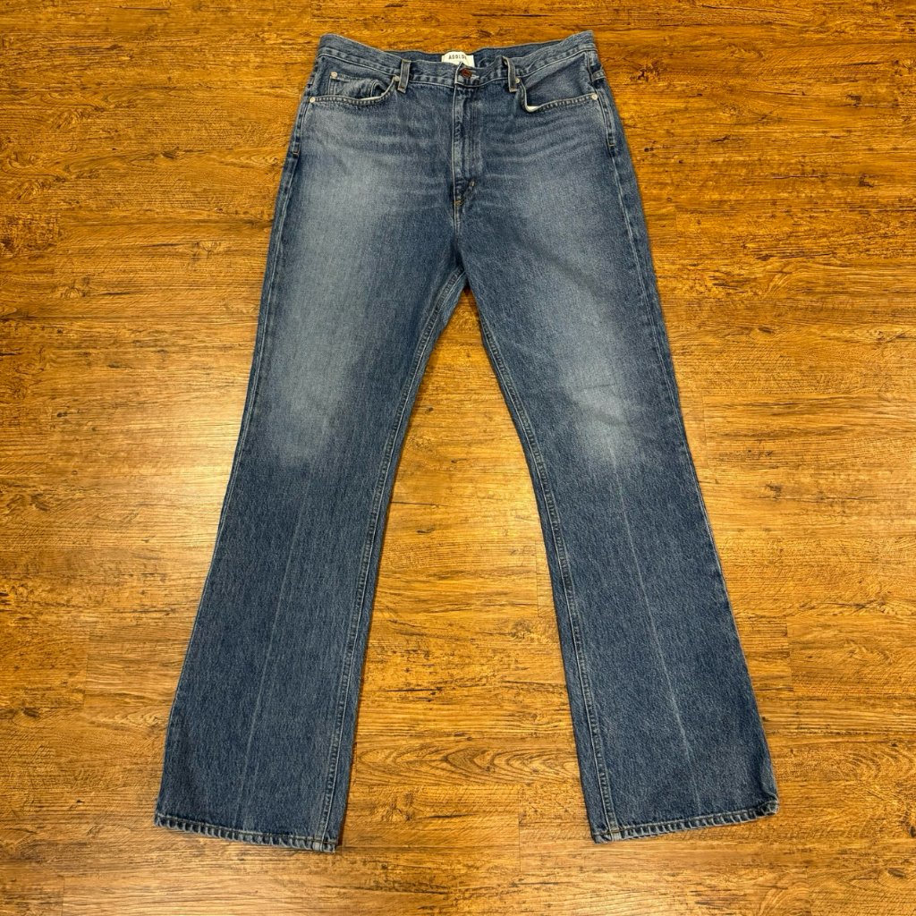 Agolde Blue Vintage Flare Super High-Rise Casual Denim Jeans Women's Size 32x34